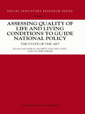 cover image of Assessing Quality of Life and Living Conditions to Guide National Policy: The State of the Art